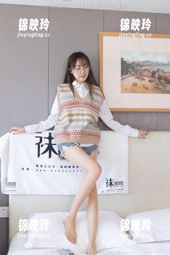BoBoSocks袜啵啵 - 一幅高清图：稚予与她的瑜伽裤，哦，竟然如此自然